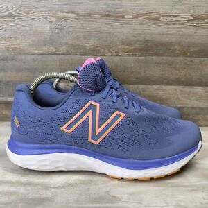New Balance Fresh Foam 680v7 Womens Running Shoes Blue Pink W680CB7 Size 9.5 D